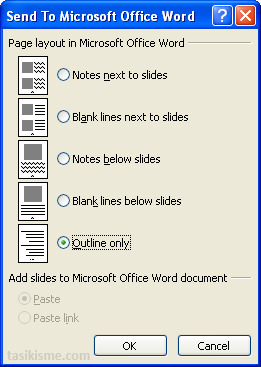 Convert Powerpoint to Word